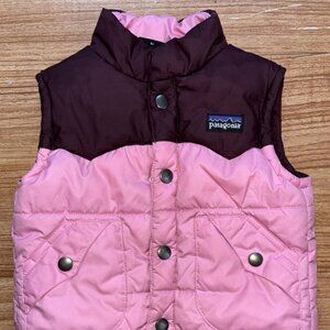 Patagonia Baby pink Puffer Vest! Girls 12 Month!
